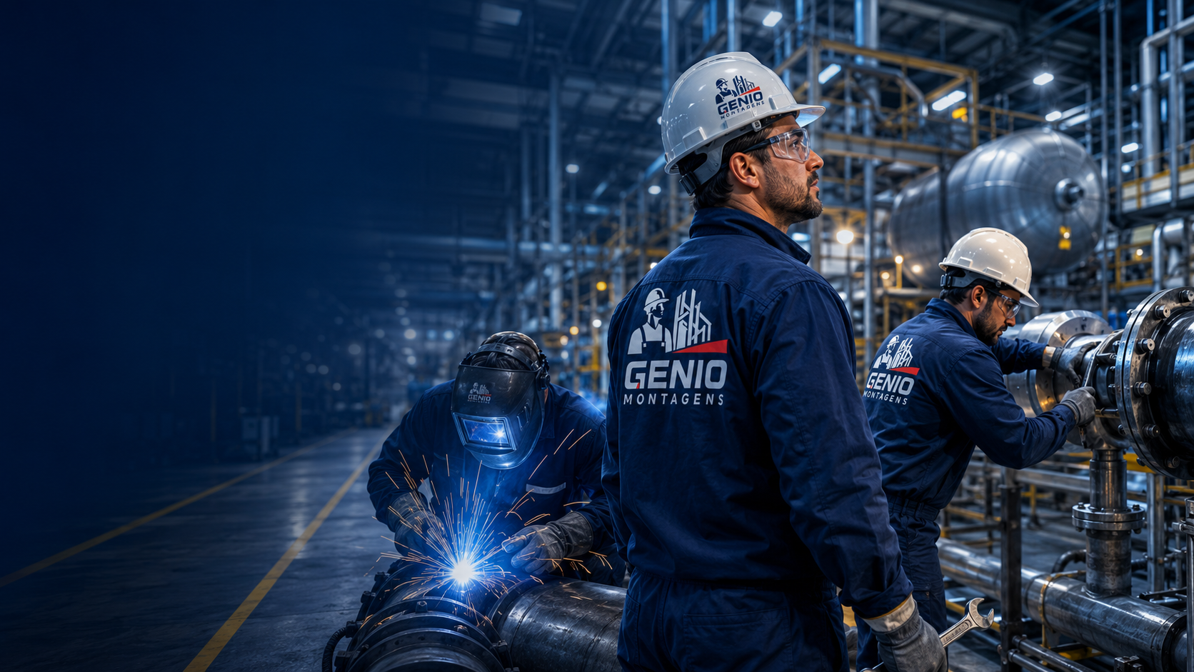 Trabalhador Industrial de Capacete